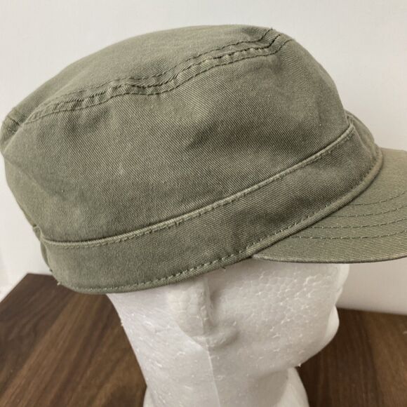 Forever 21 Green Military Army Painters Hat Cap Southwest Embroidered OSFM - Picture 4 of 7
